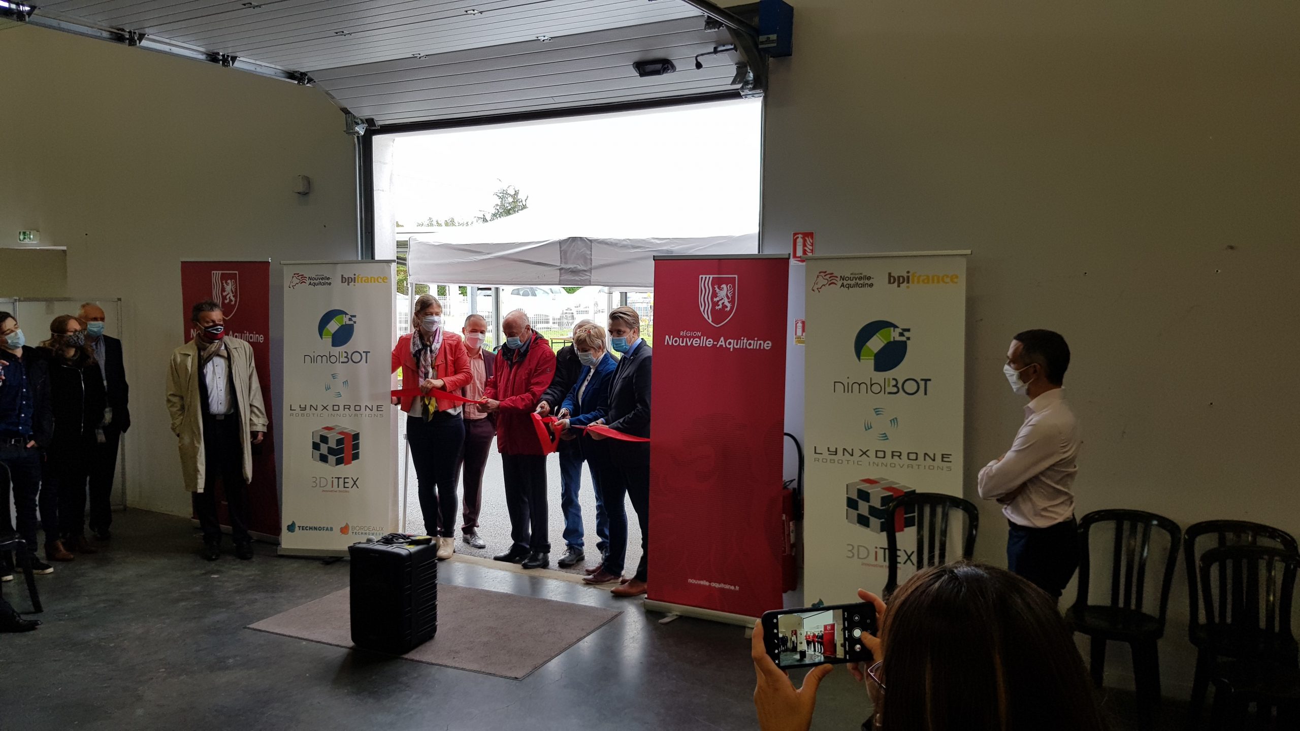 Image de l'évenement Nimbl'bot, 3Ditex et Lynxdrone : trois startups deeptech s'installent en colocation