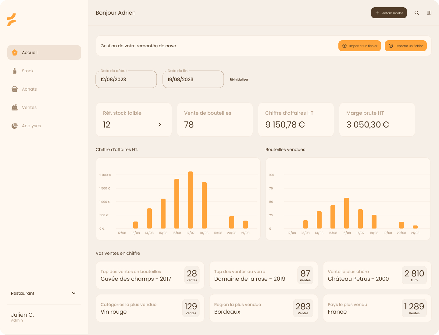 Image de l'évenement GoStan lève 350 k€ pour digitaliser la gestion de stock de boissons et accompagner les restaurateurs
