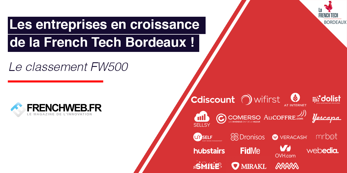 Image de l'évenement Les entreprises en croissance de la French Tech Bordeaux ! [FW500]