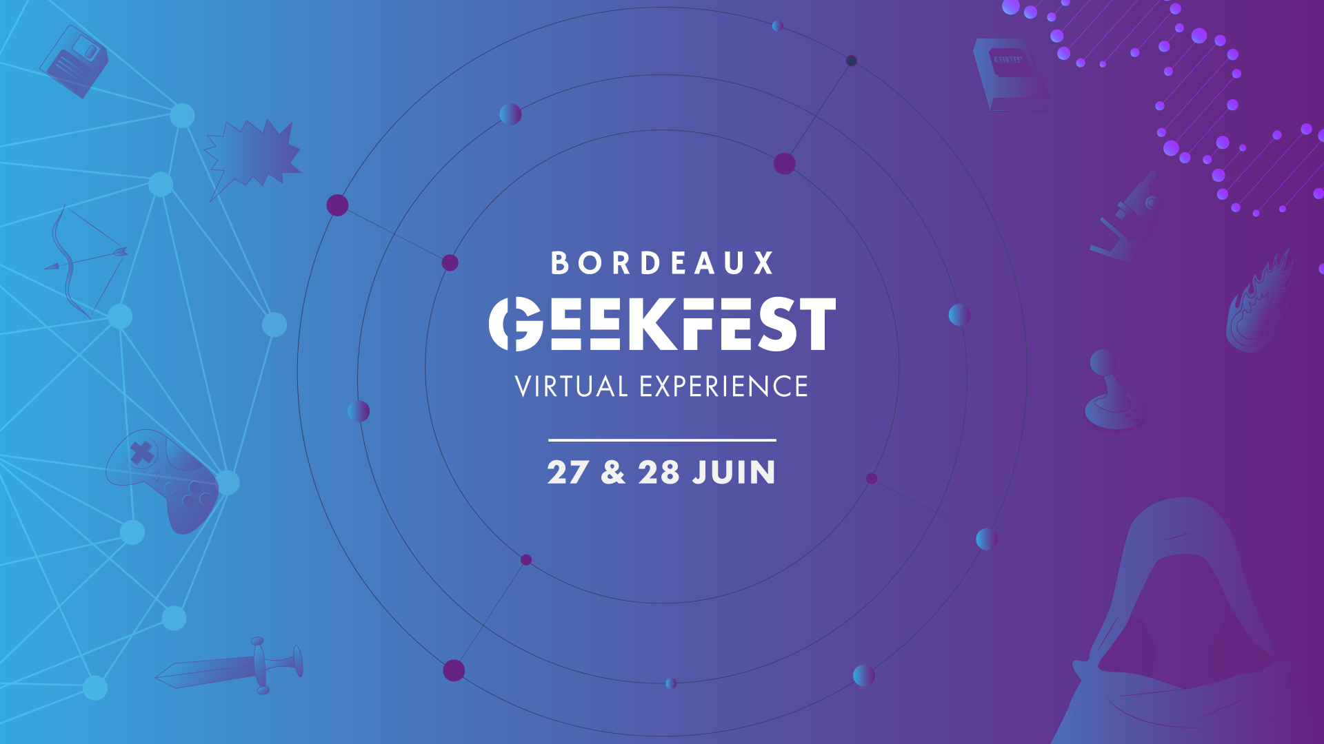 Image de l'évenement Le Bordeaux Geekfest passe en virtuel les 27 et 28 juin