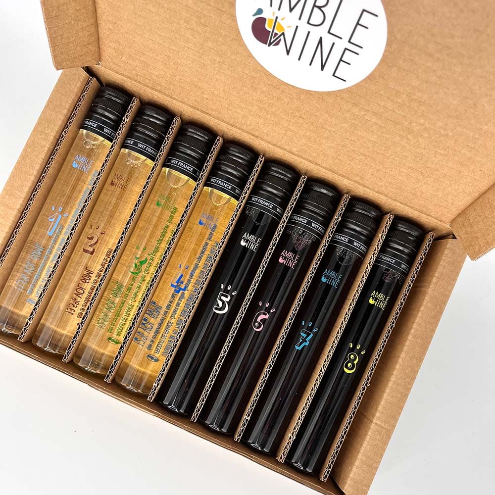 Image de l'évenement Amble Wine lance une box de dégustation de vins en tube