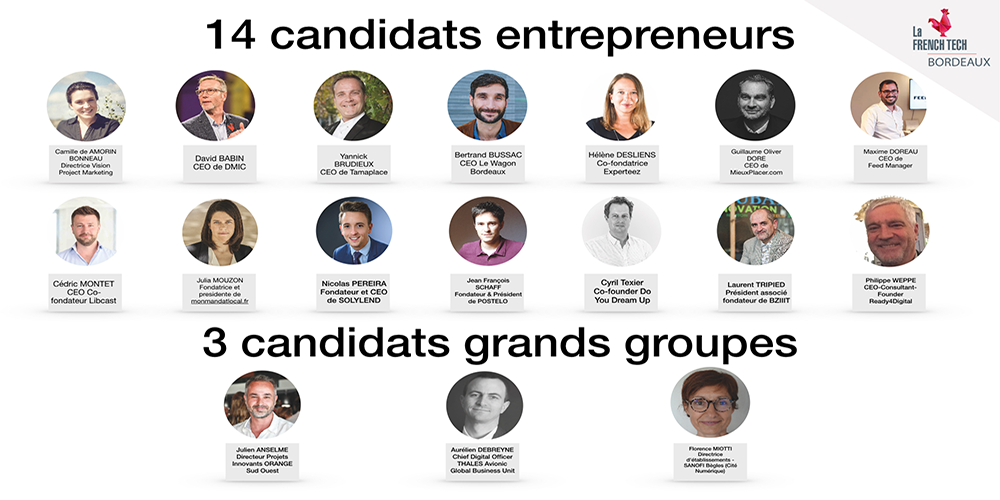 Image de l'évenement 17 candidats pour les 6 postes d’administrateur de French Tech Bordeaux