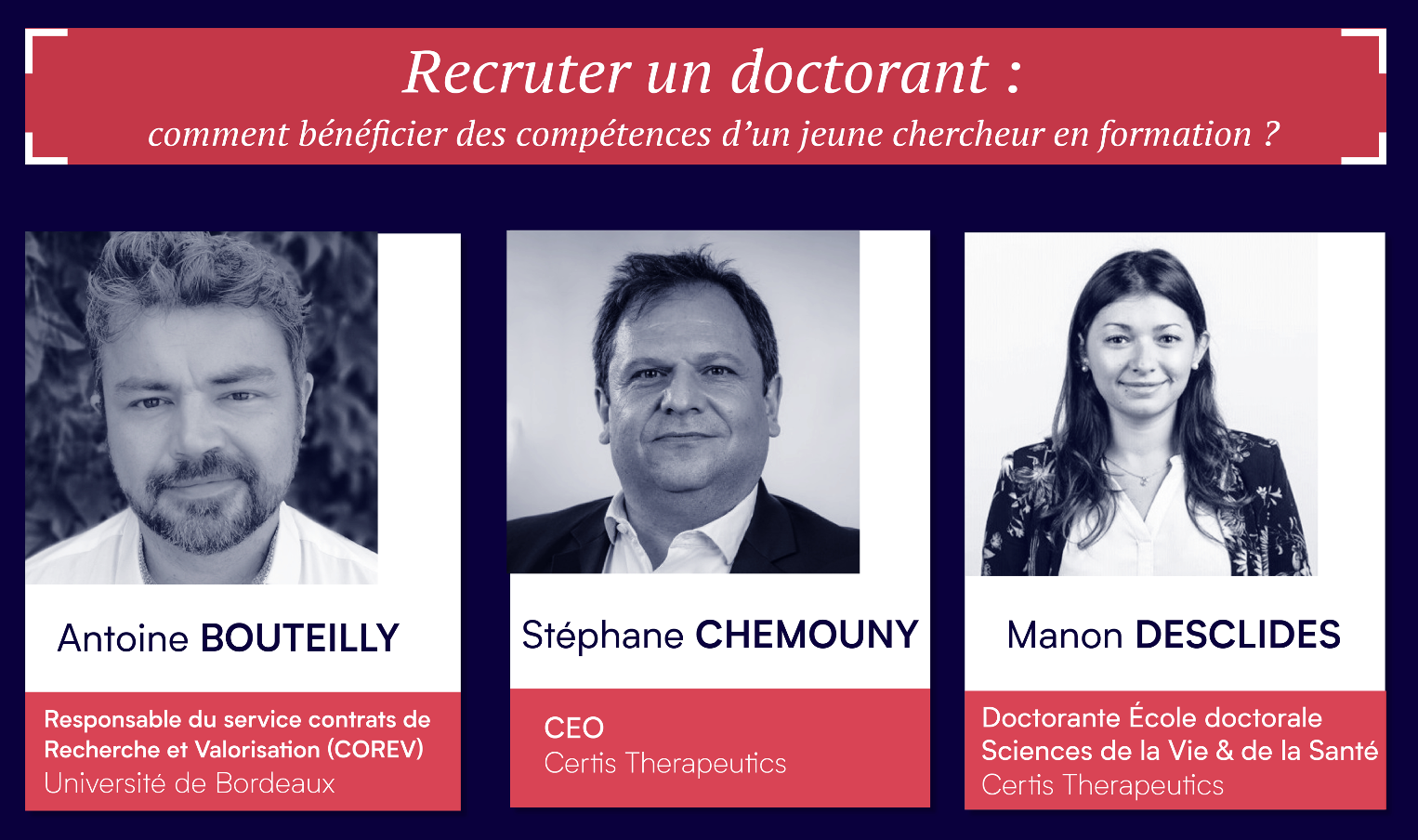 Image de l'évenement Recruter un doctorant : comment bénéficier des compétences d'un jeune chercheur en formation ?