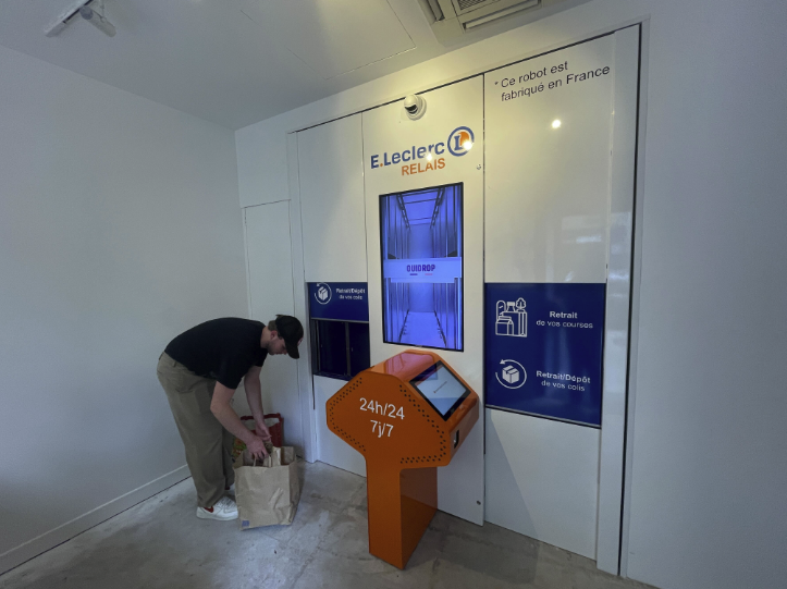 Image de l'évenement Drive : Ouidrop innove avec son premier robot déployé au sein de l’enseigne E.Leclerc