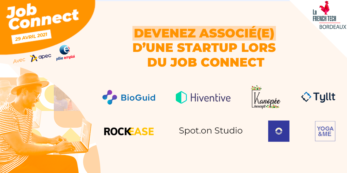 Image de l'évenement Devenez associé(e) d’une startup lors du Job Connect