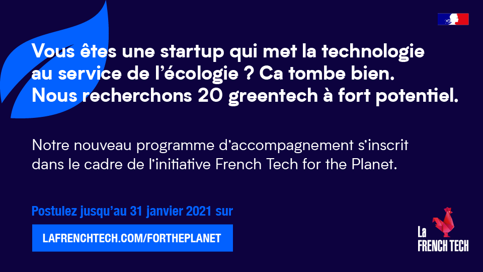Image de l'évenement French Tech for the Planet : à vos candidatures !