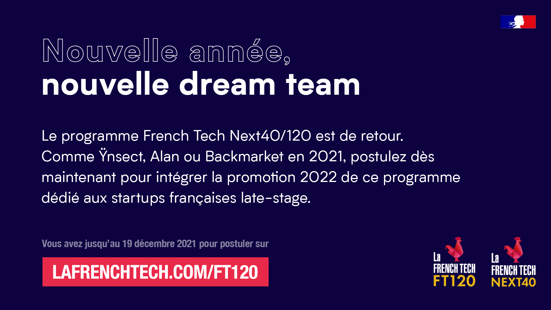 Image de l'évenement FT120 et Next40 : les candidatures pour la promotion 2022 sont ouvertes