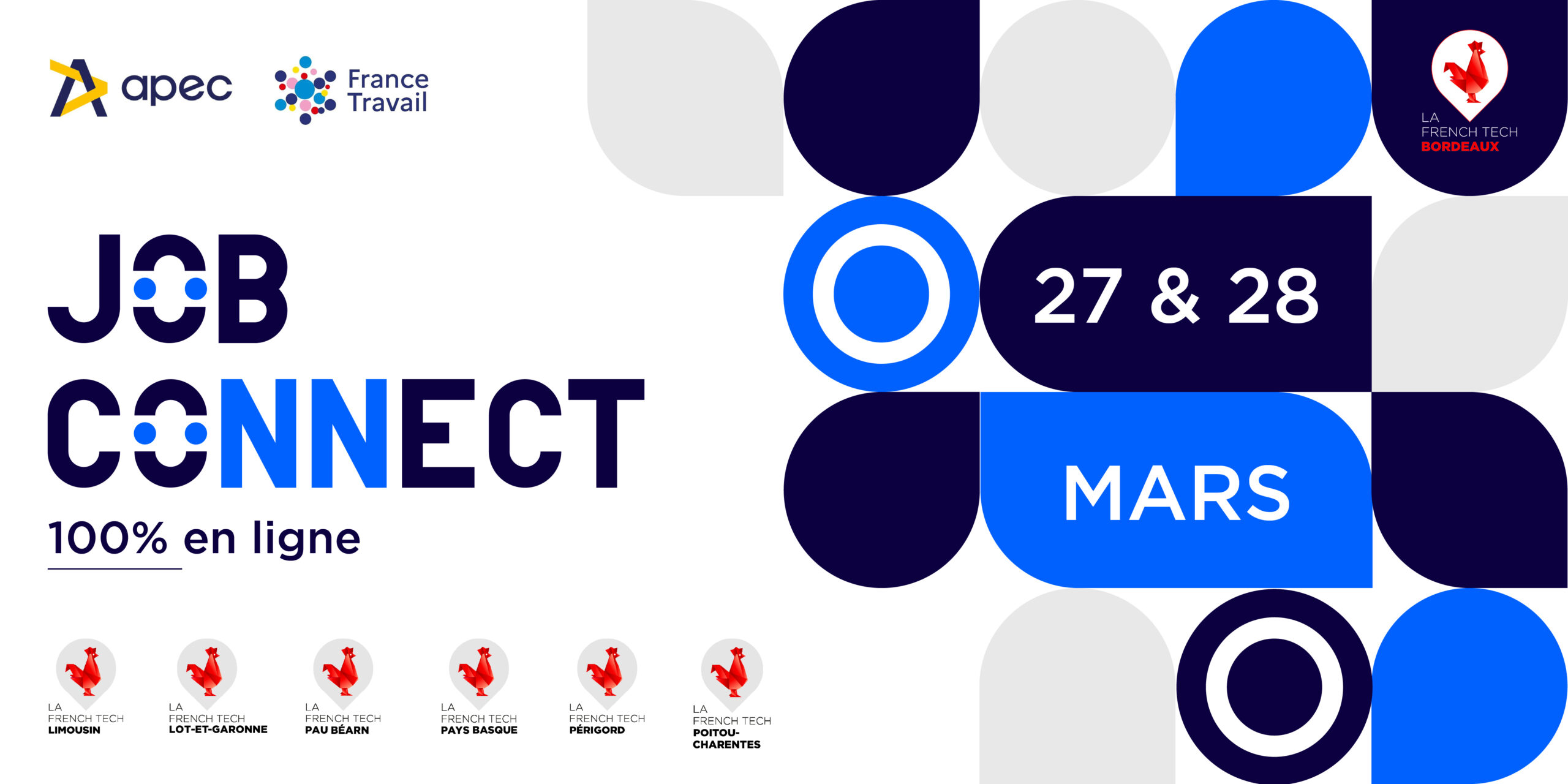 Image de l'évenement Un nouveau Job Connect 100% en ligne les 27 et 28 mars 2025 !