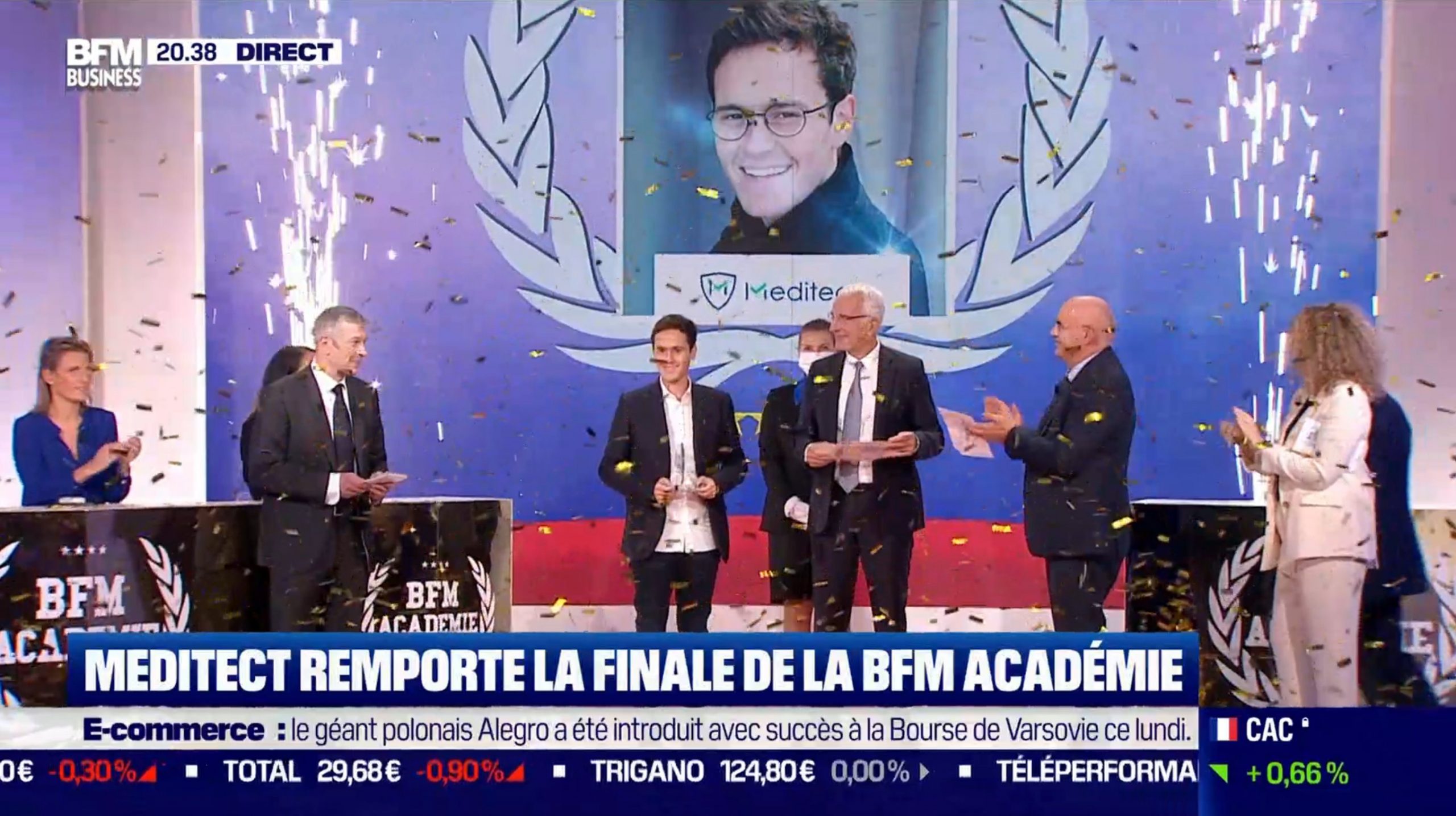 Image de l'évenement Meditect remporte la BFM Académie et le Digital inPulse