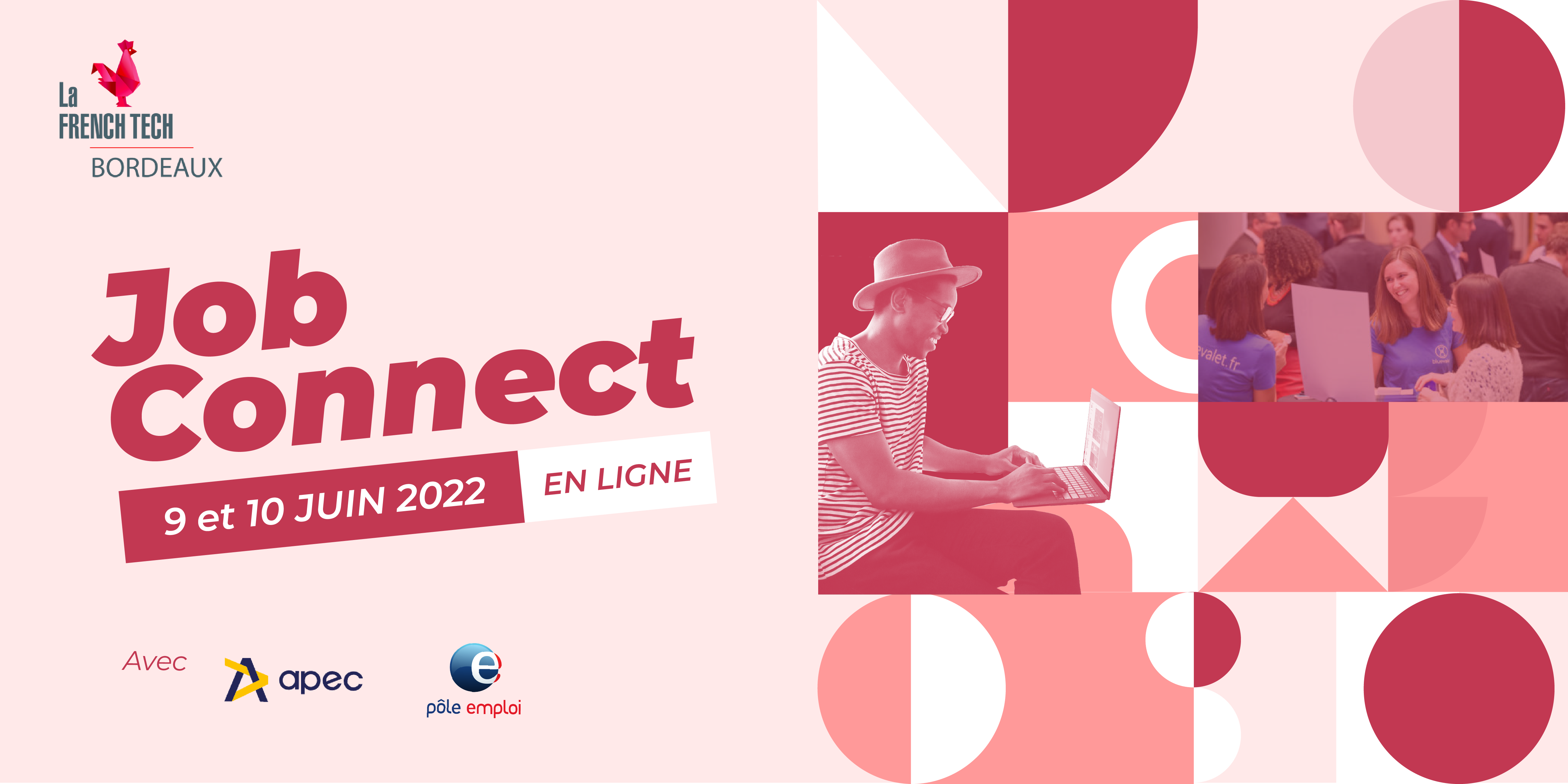 Image de l'évenement Le Job Connect revient sur deux jours 100% en ligne les 9 et 10 juin 2022 !