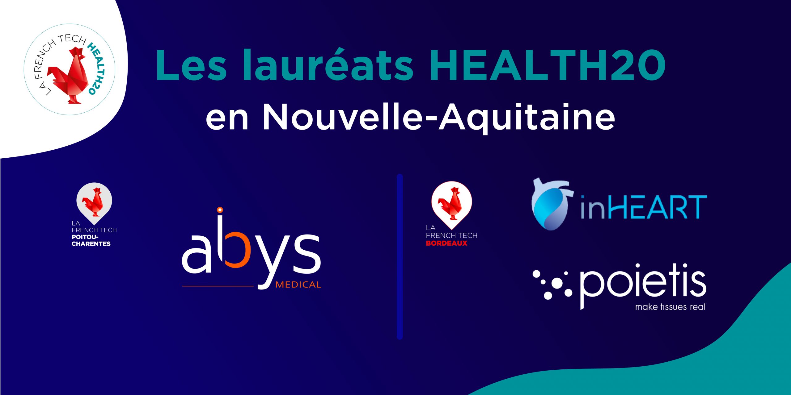 Image de l'évenement Trois startups de Nouvelle-Aquitaine dans le French Tech Health20