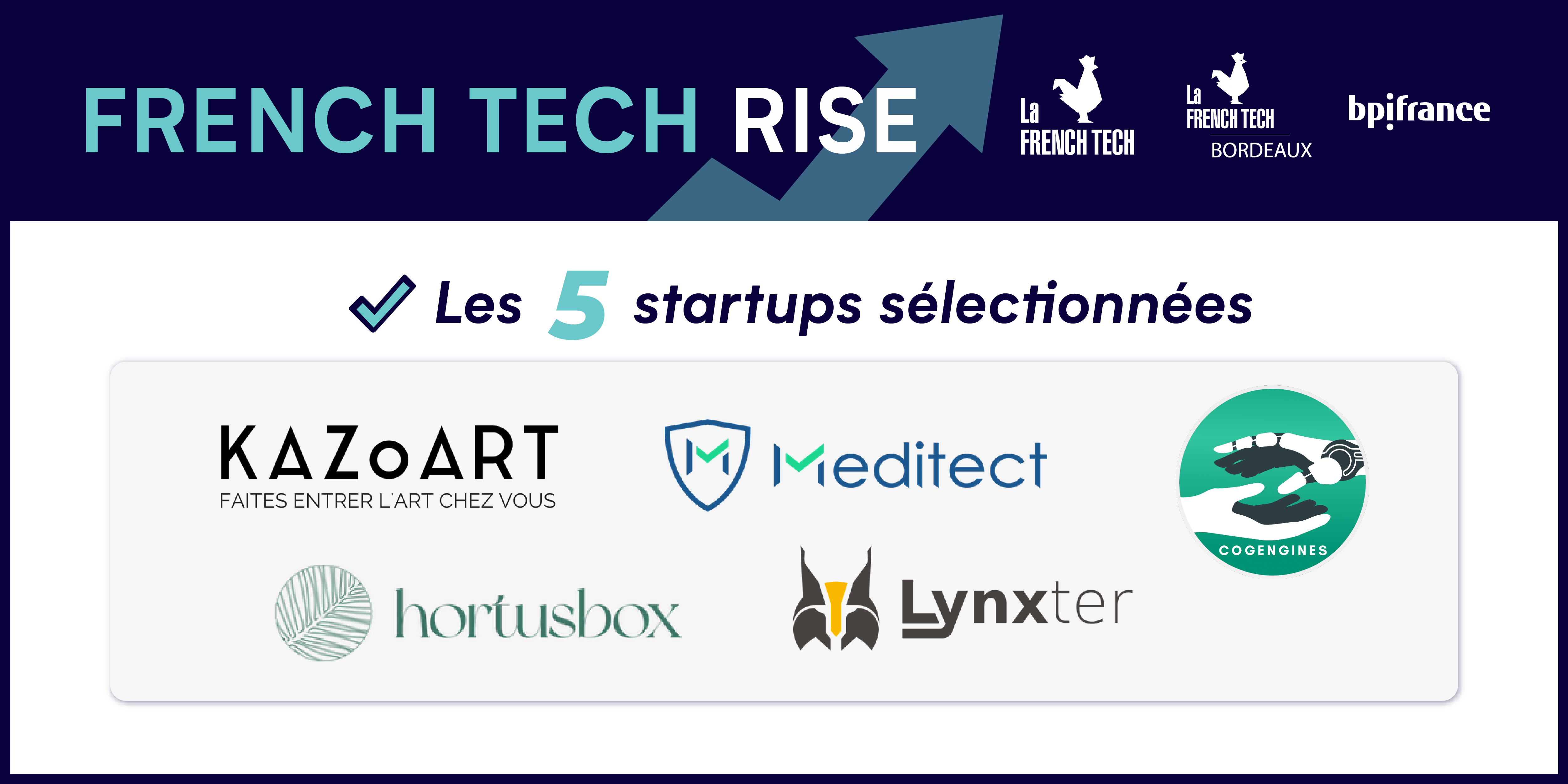 Image de l'évenement French Tech Rise : voici les 5 startups de Bordeaux et Nouvelle-Aquitaine retenues