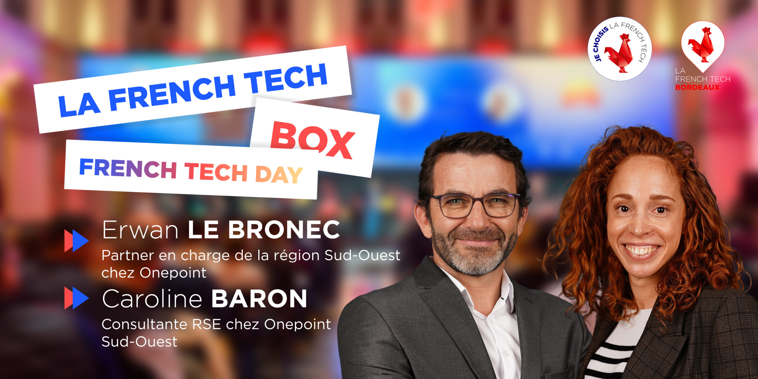 Image de l'évenement La French Tech Box n°10 – Caroline Baron et Erwan Le Bronec, Onepoint