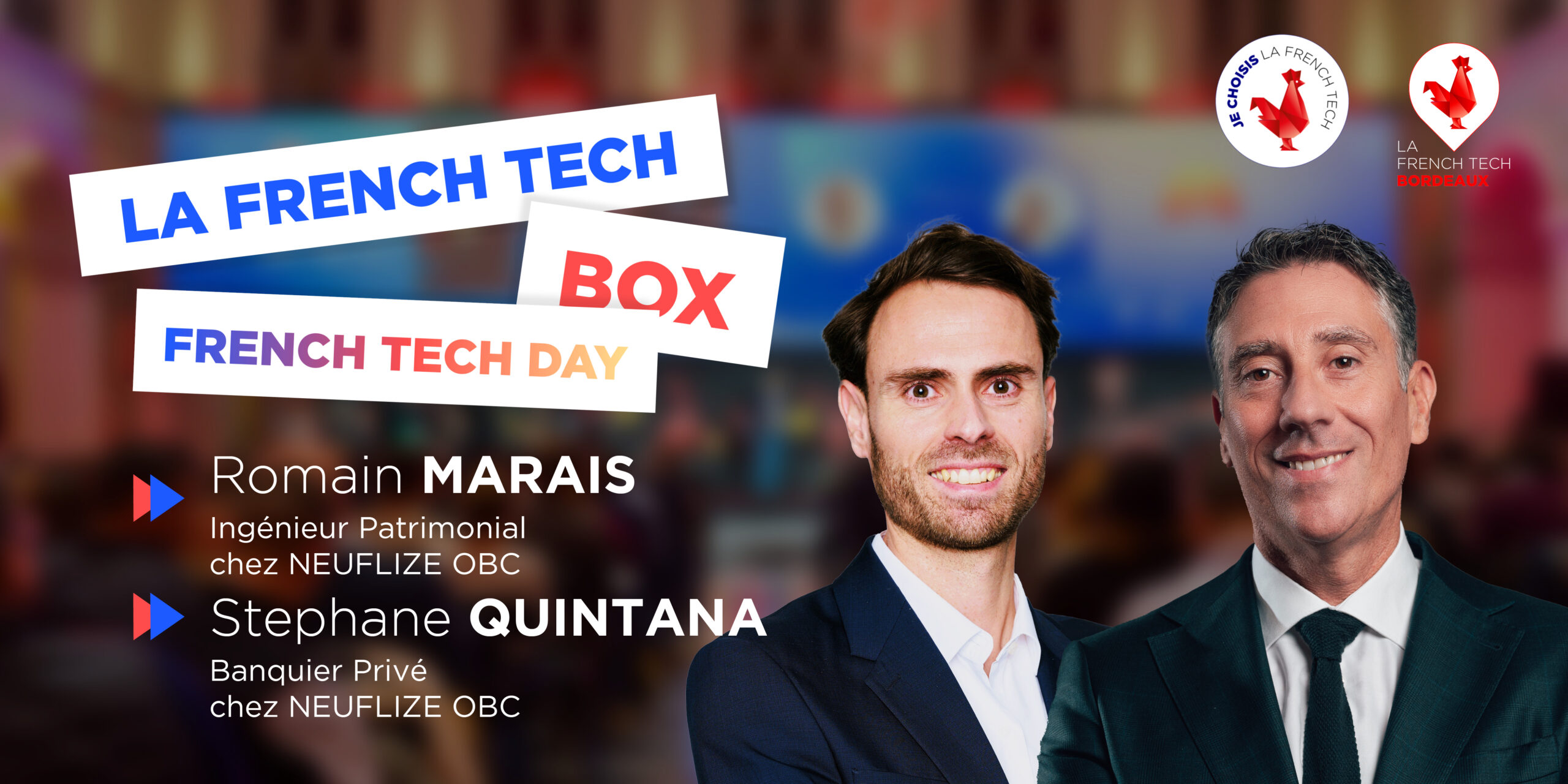 Image de l'évenement La French Tech Box n°11 – Romain Marais et Stephane Quintana, NEUFLIZE OBC