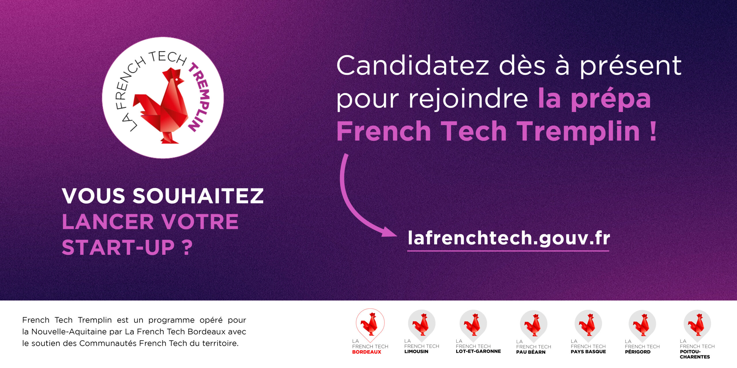 Image de l'évenement French Tech Tremplin PREPA 2025 : les candidatures sont ouvertes jusqu’au 7 avril !