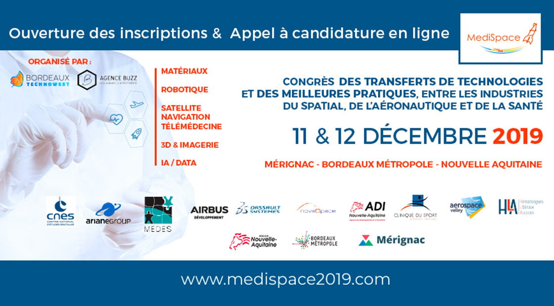 Image de l'évenement MEDISPACE 2019 : les inscriptions sont ouvertes !