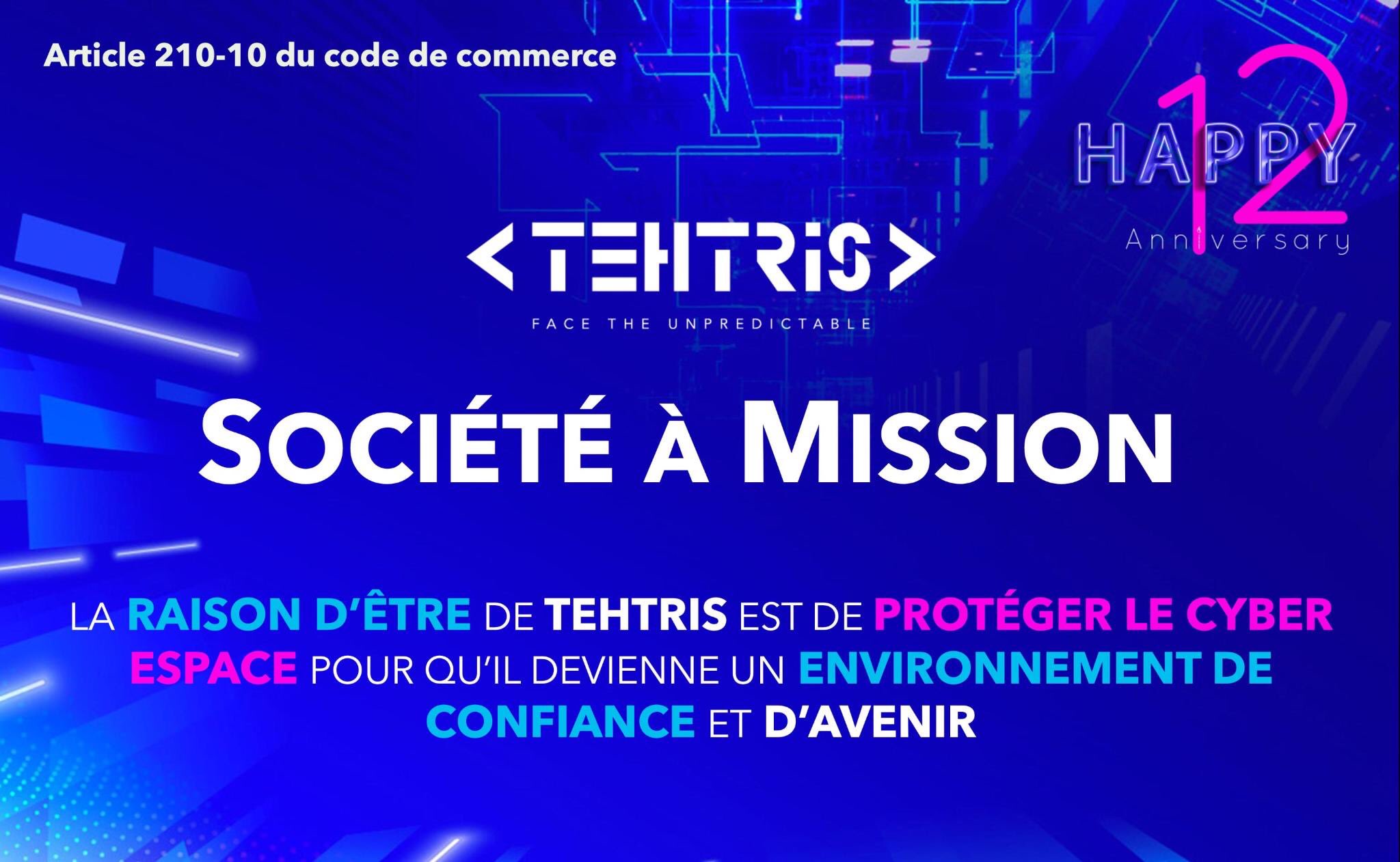 Image de l'évenement Cybersécurité : Tehtris devient société à mission