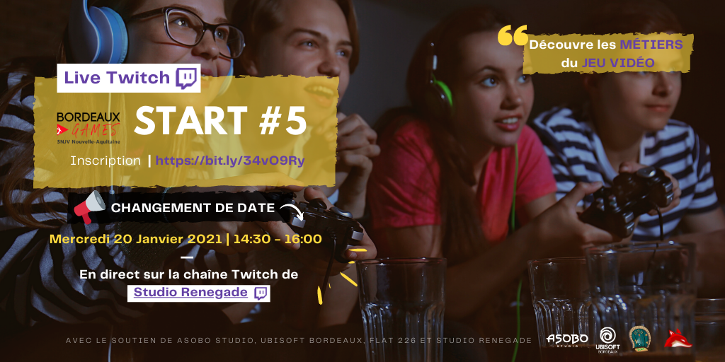 Image de l'évenement Bordeaux Games revient présenter les métiers du jeu vidéo aux collégiens et lycéens