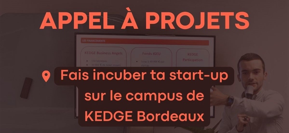 Image de l'évenement Rejoignez l’incubateur KEDGE Entrepreneurship !