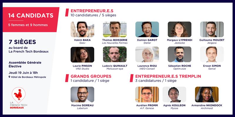 Image de l'évenement Les candidates et candidats au board de La French Tech Bordeaux