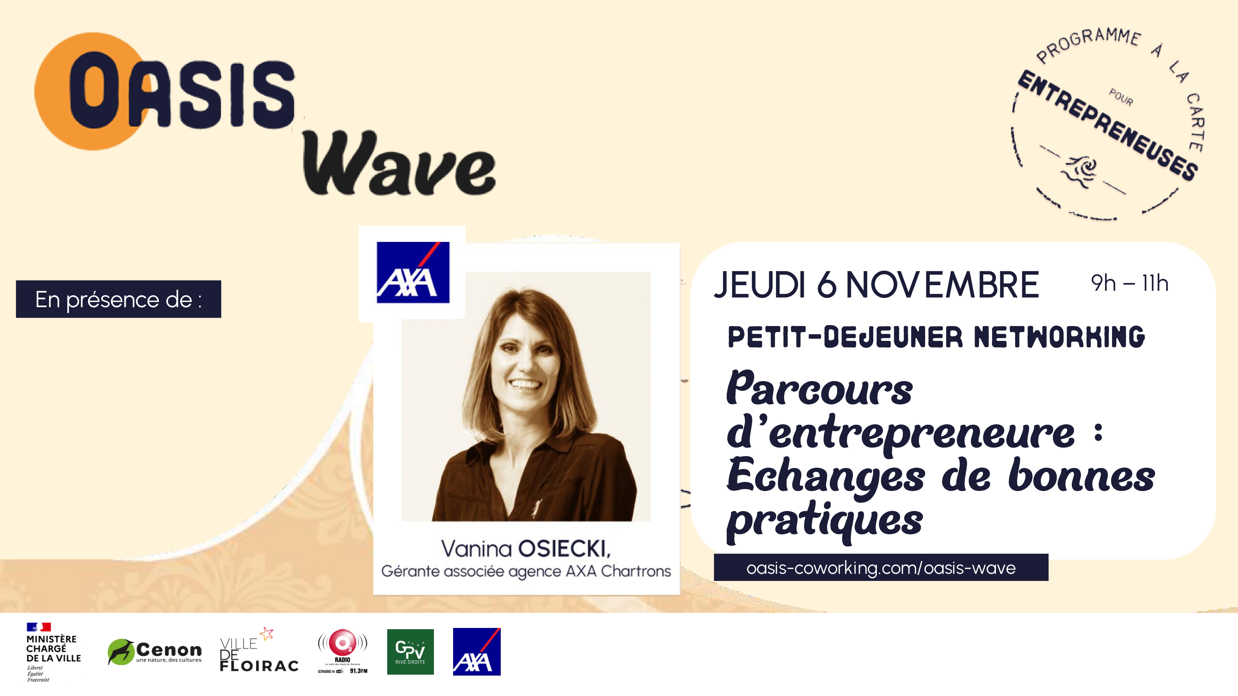 Petit-déj' networking - "Parole d'entrepreneure : échanges de bonnes pratiques"