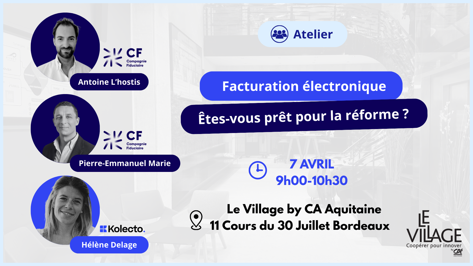 Atelier Facturation Électronique : Êtes-vous prêt pour la réforme ?