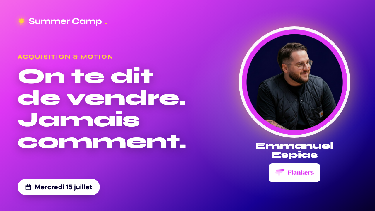 Tout le monde te dit de vendre, mais personne ne te dit comment