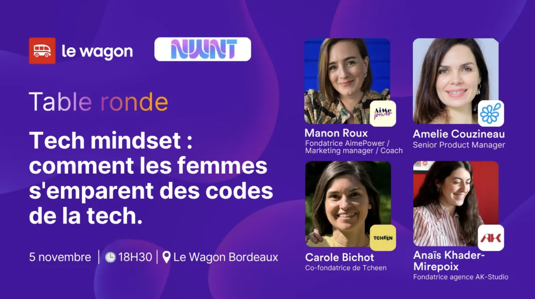 Image de l'événement Tech mindset : comment les femmes s'emparent des codes de la tech