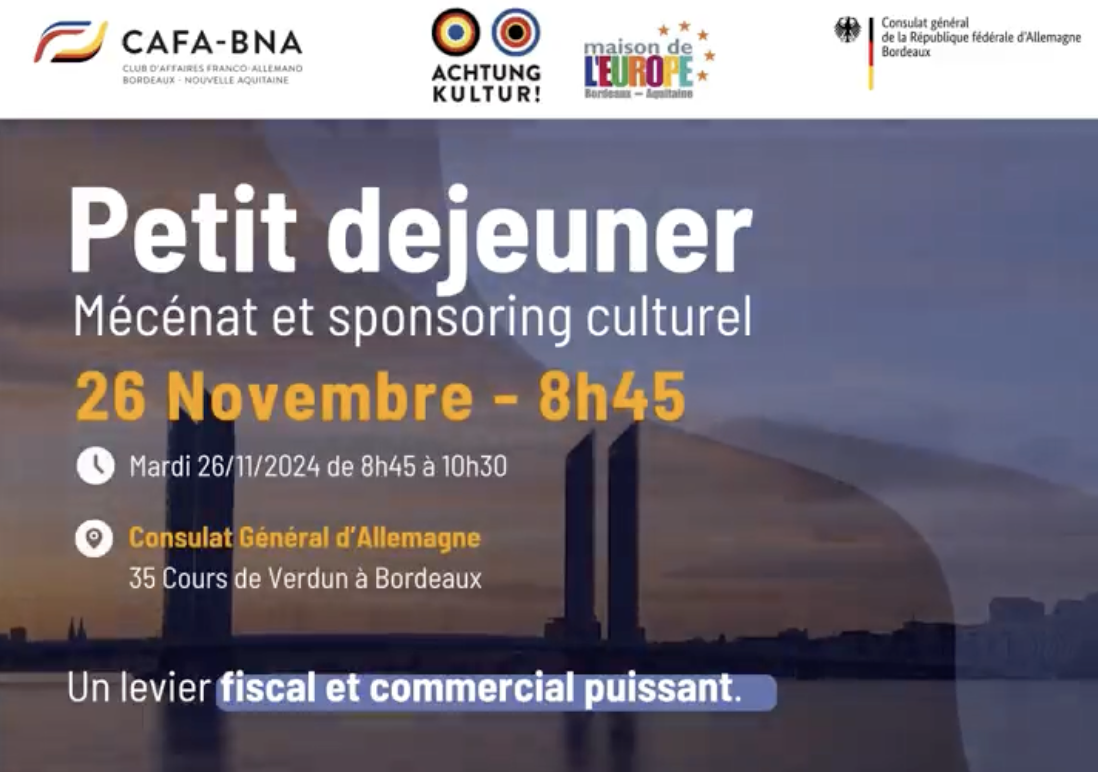 Image de l'évenement Petit-déjeuner au Consulat d’Allemagne