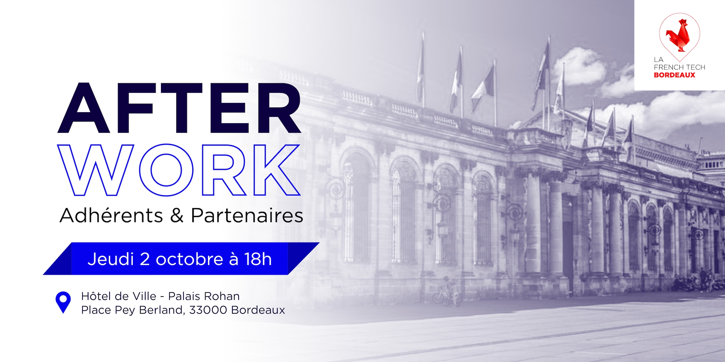 Image de l'évenement Afterwork Adhérents et Partenaires de La French Tech Bordeaux - octobre 2025