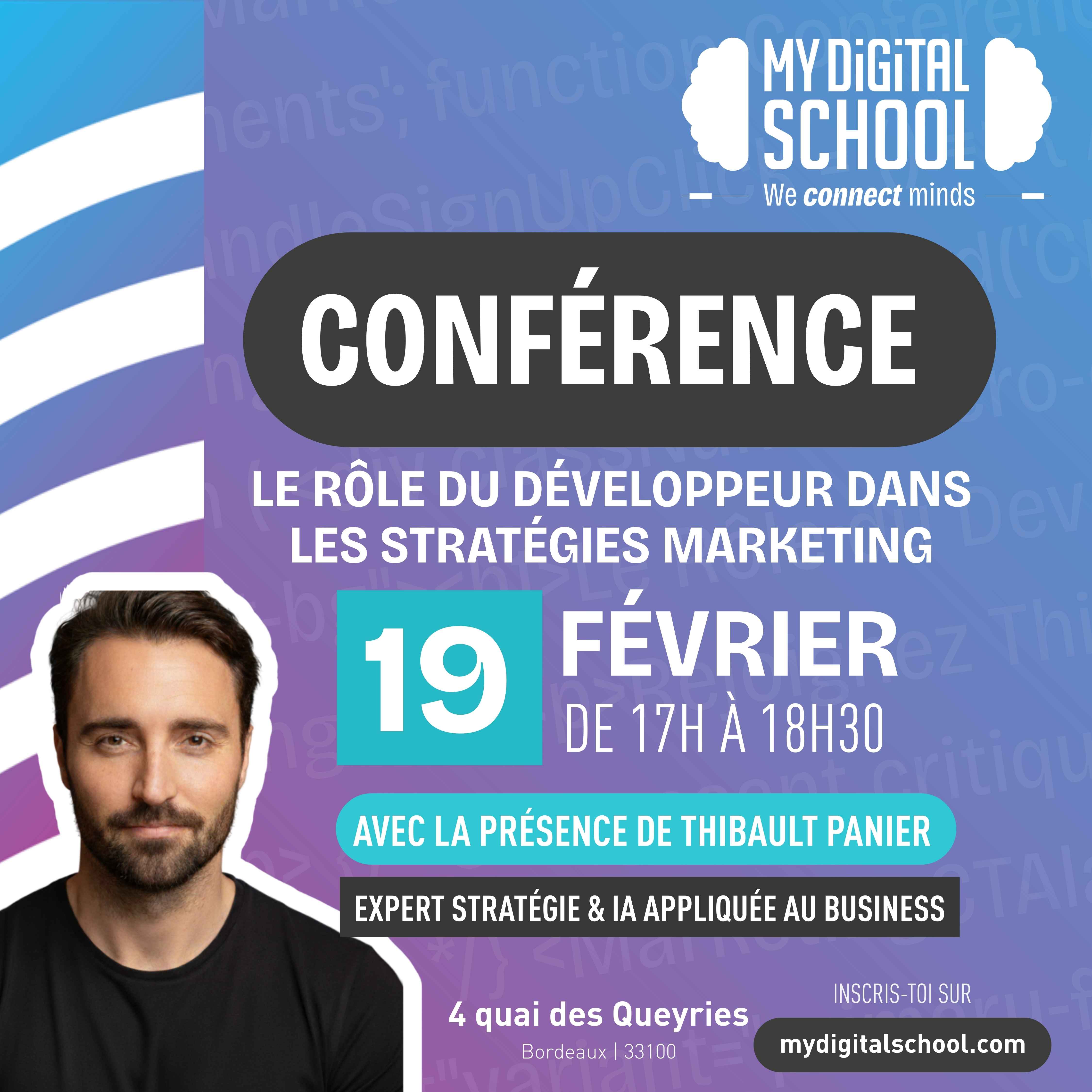 Image de l'évenement Conférence : le rôle du développeur dans les stratégies marketing