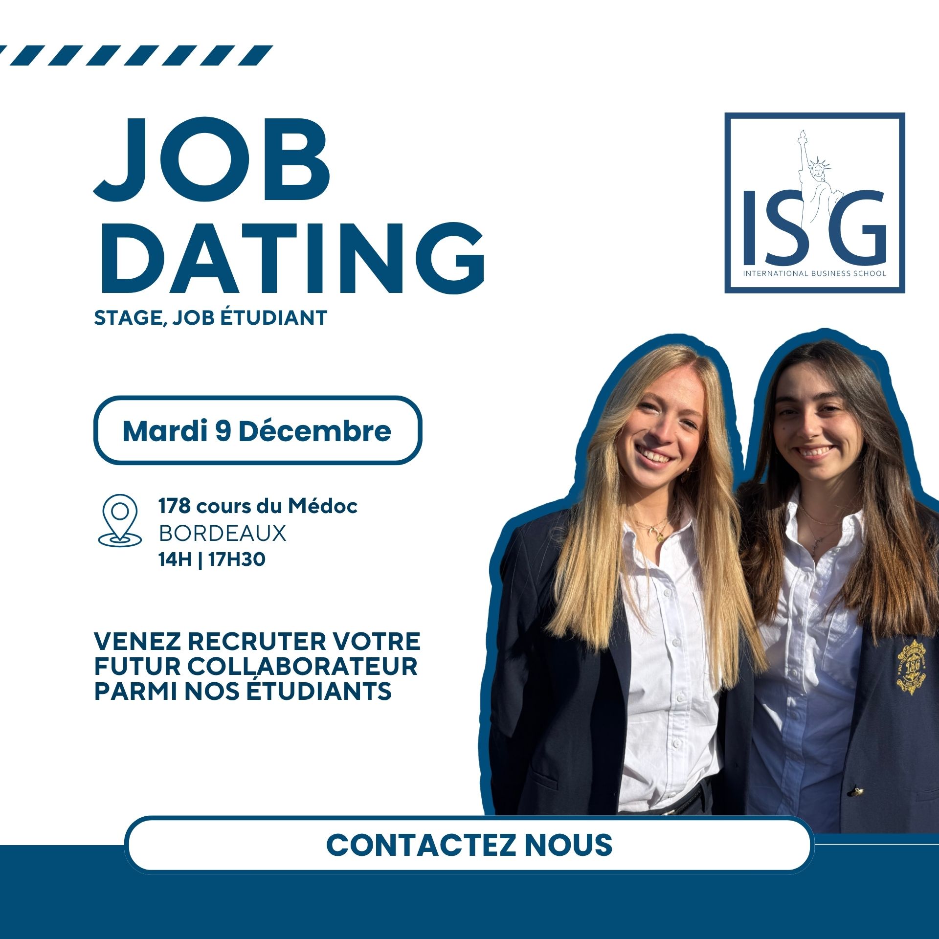 Image de l'évenement [ISG Business School] // JOB DATING 9 décembre