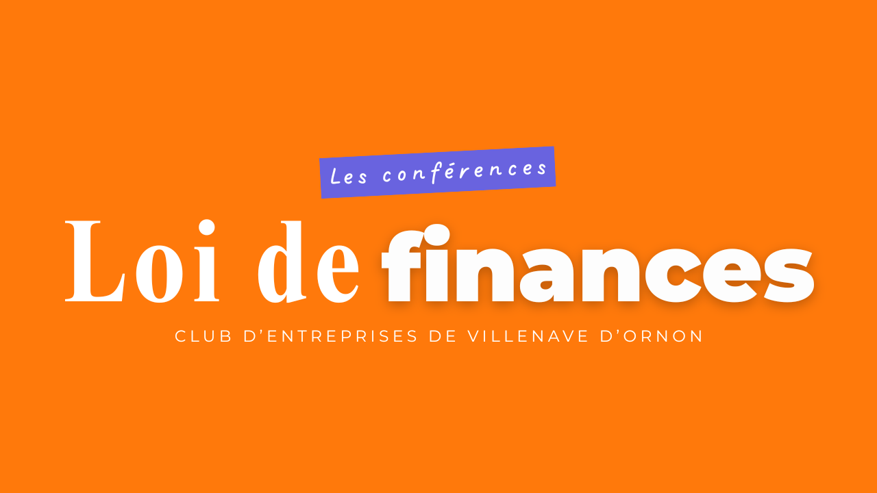 Image de l'évenement Conférence Loi de Finances