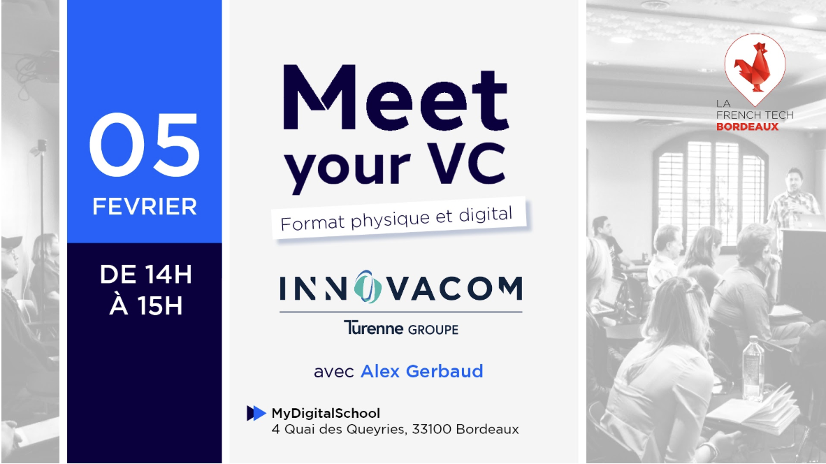 Image de l'évenement Meet Your VC 2026 | Innovacom (Physique & Digital)