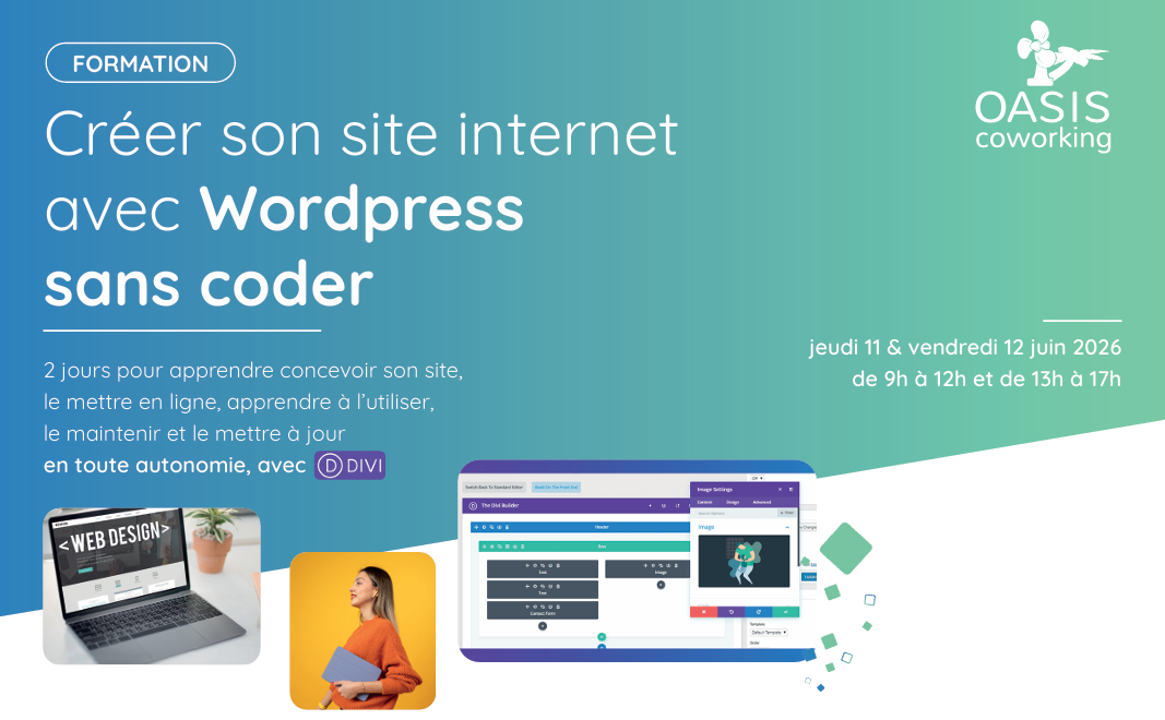 Image de l'évenement Formation : Créer son site internet avec Wordpress sans coder