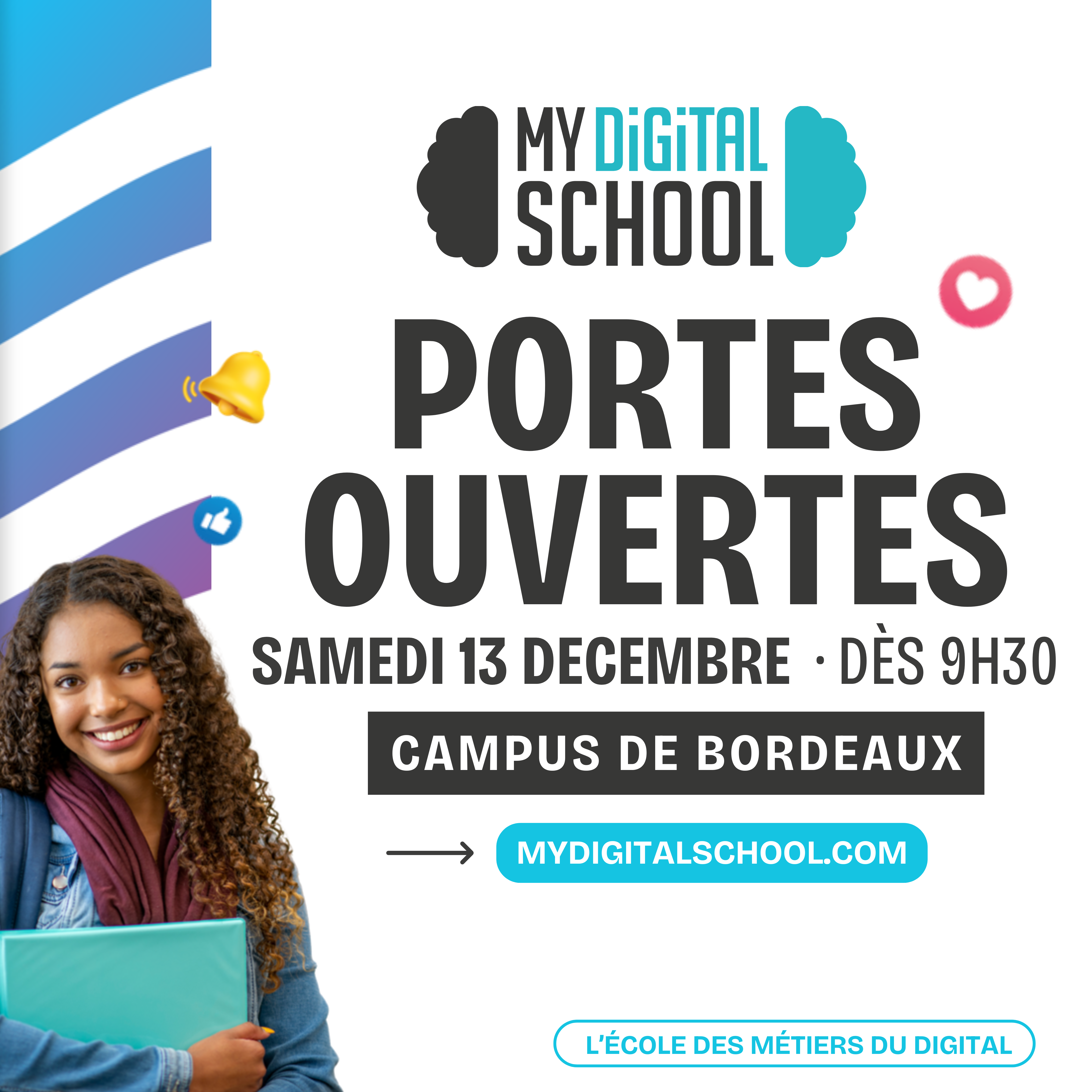 JOURNEE PORTE OUVERTES A MYDIGITALSCHOOL BORDEAUX