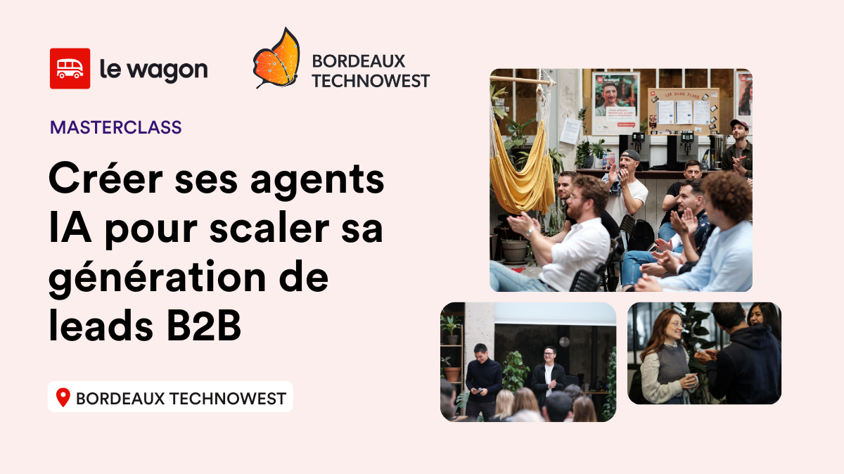 Image de l'évenement Créer ses agents IA pour scaler sa génération de leads B2B