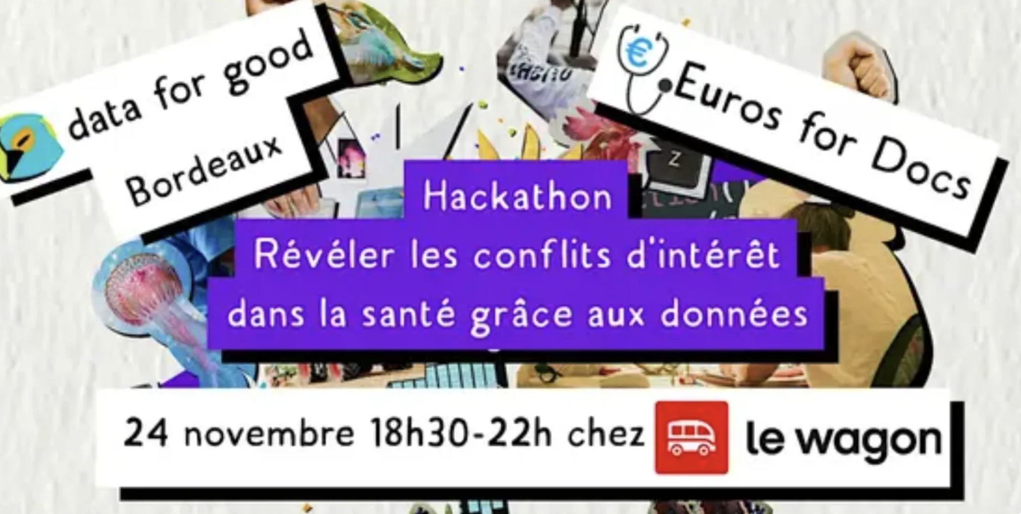 Image de l'événement Hackathon : révéler les conflits d'intérêt dans la santé grâce aux données