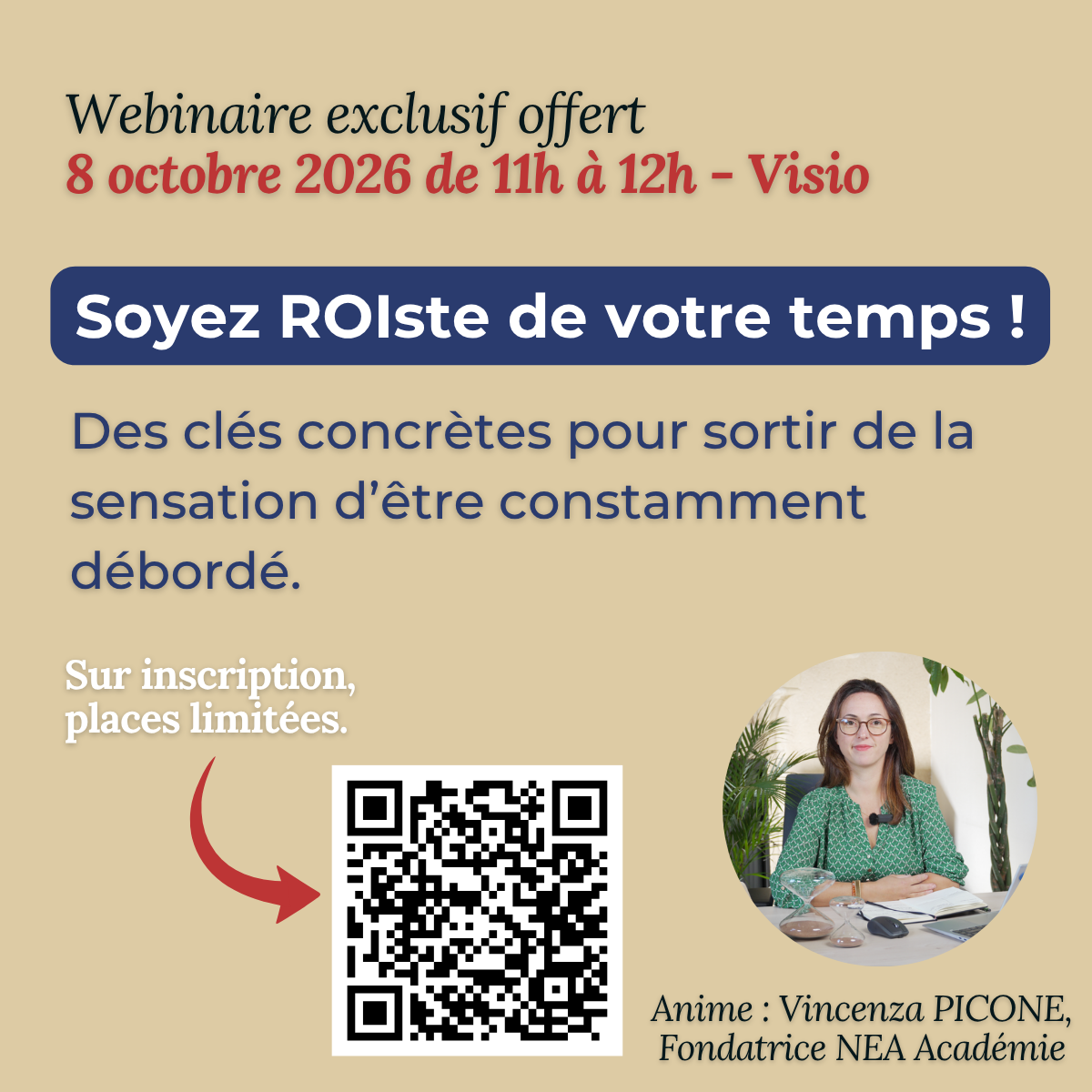 Image de l'évenement Masterclass "Soyez ROIste de votre temps"