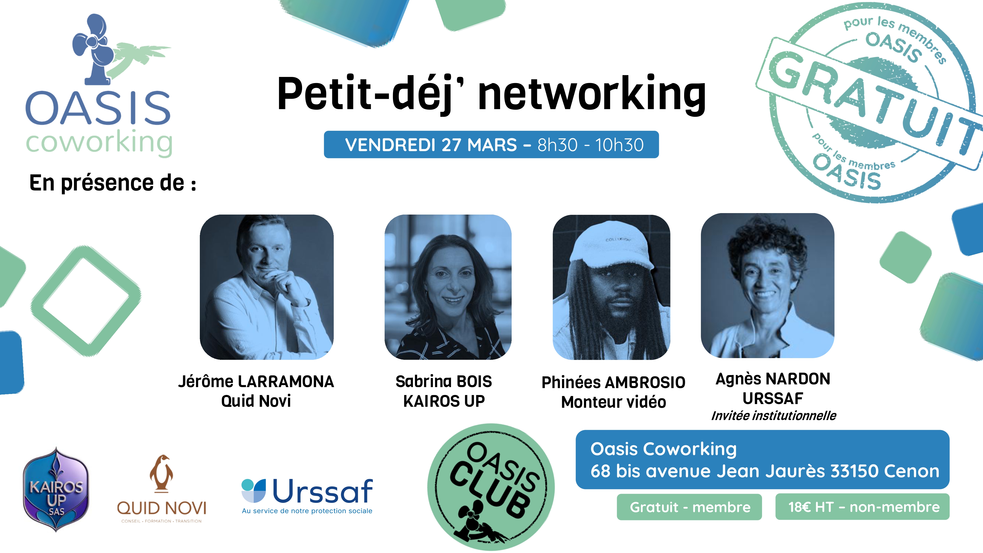 Image de l'évenement Petit-déjeuner networking