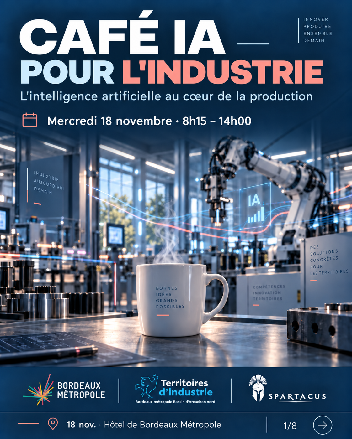 Image de l'événement Café IA pour l'industrie