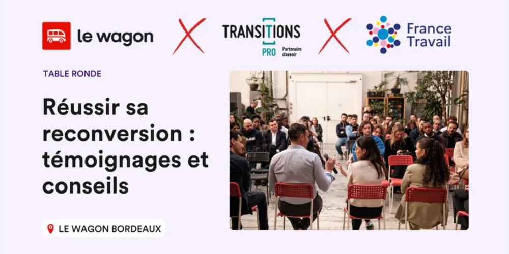 Image de l'évenement Réussir sa reconversion : Témoignages et conseils