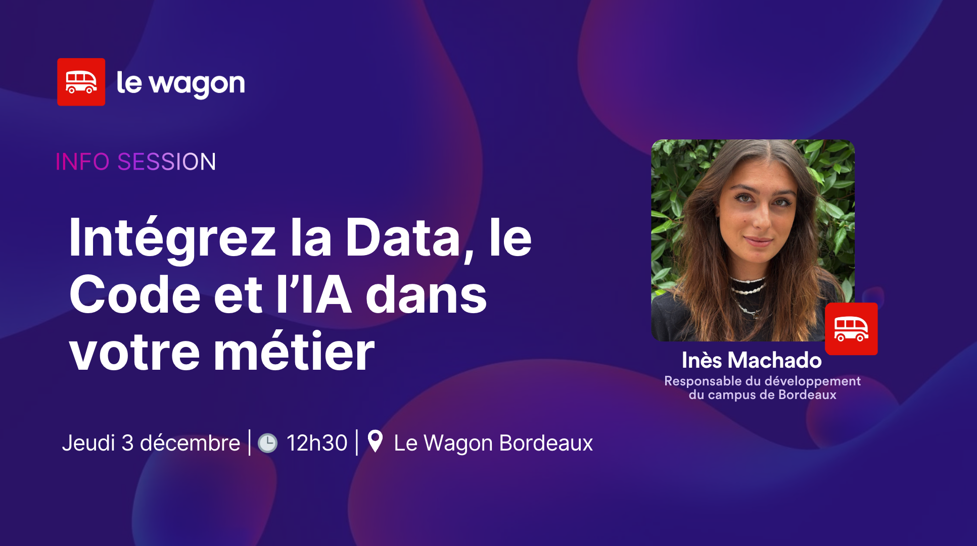 Image de l'événement Session d’information : Intégrez la Data, le Code et l’IA dans votre métier