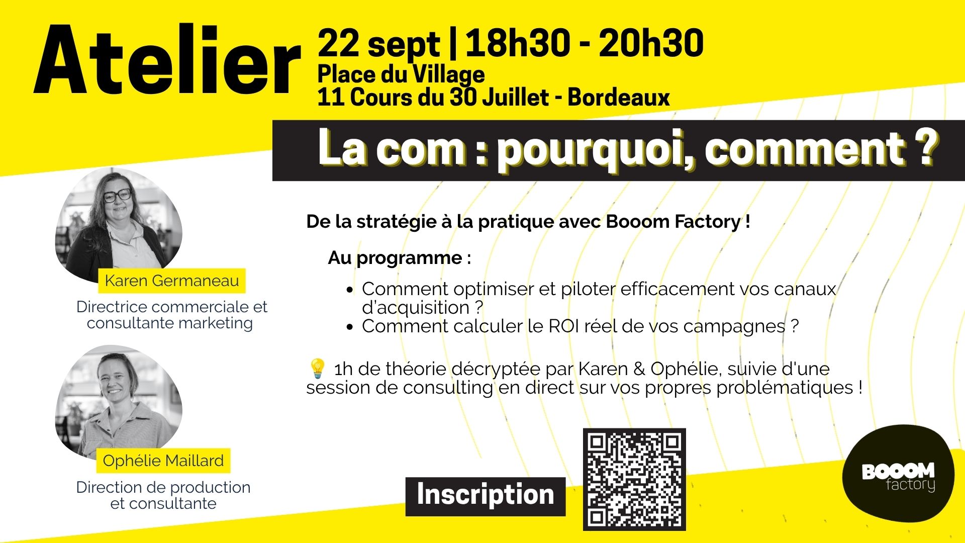 Image de l'évenement Atelier "La com : pourquoi, comment ?"