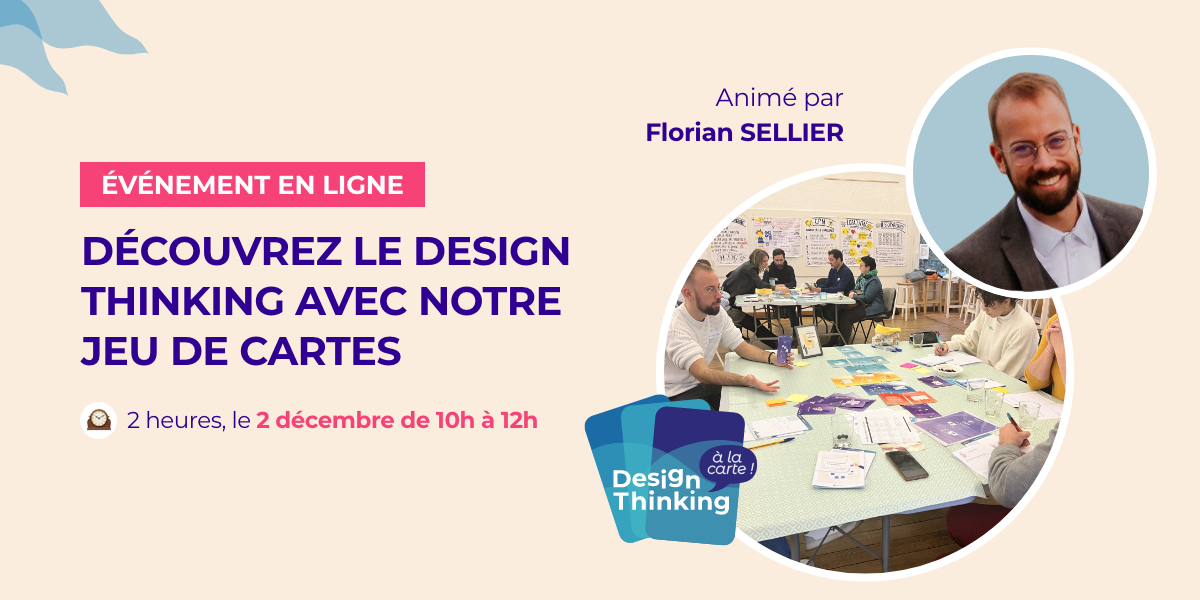 Image de l'évenement Atelier de découverte du Design Thinking – en ligne