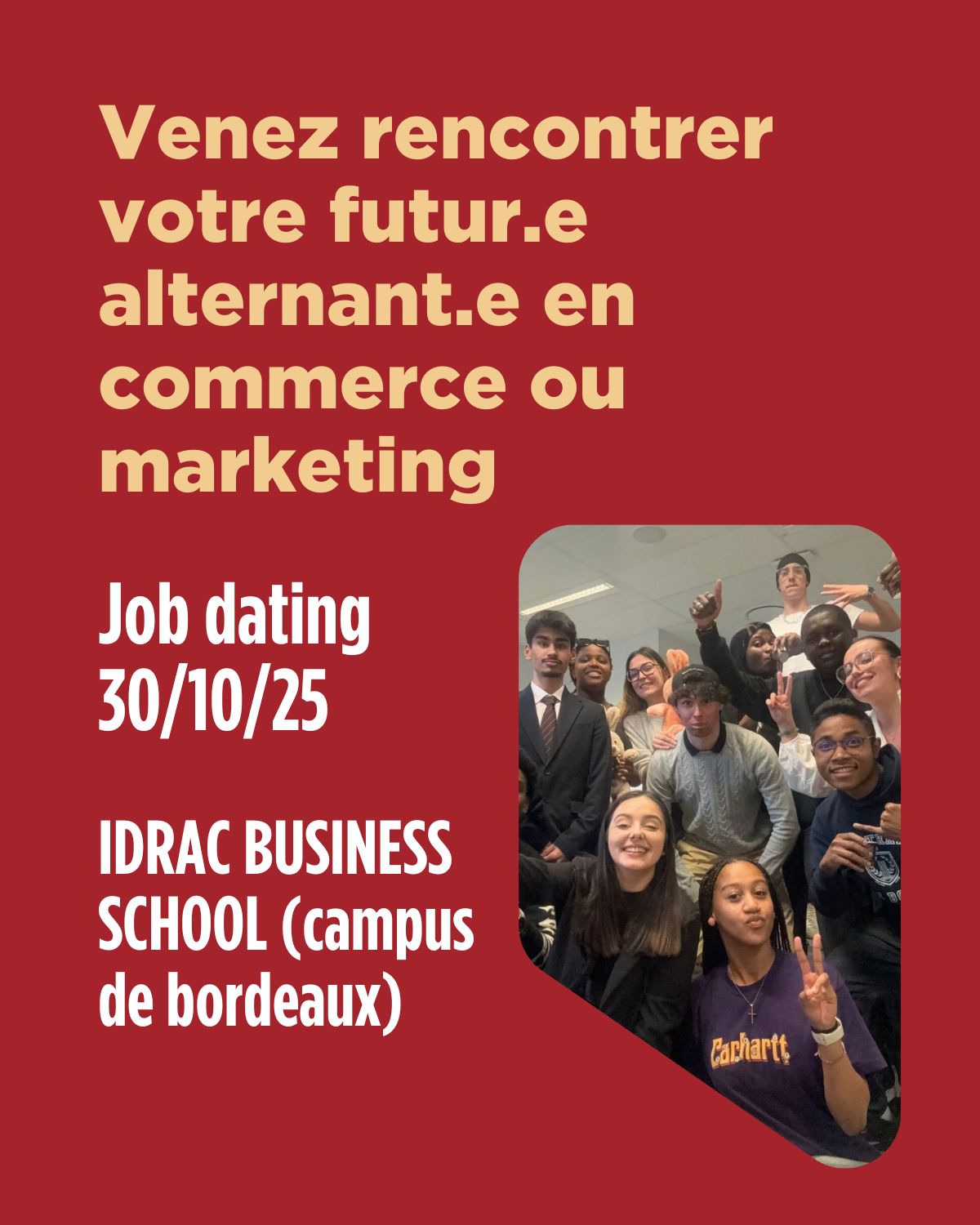 Venez rencontrer votre futur.e alternant.e en commerce ou marketing