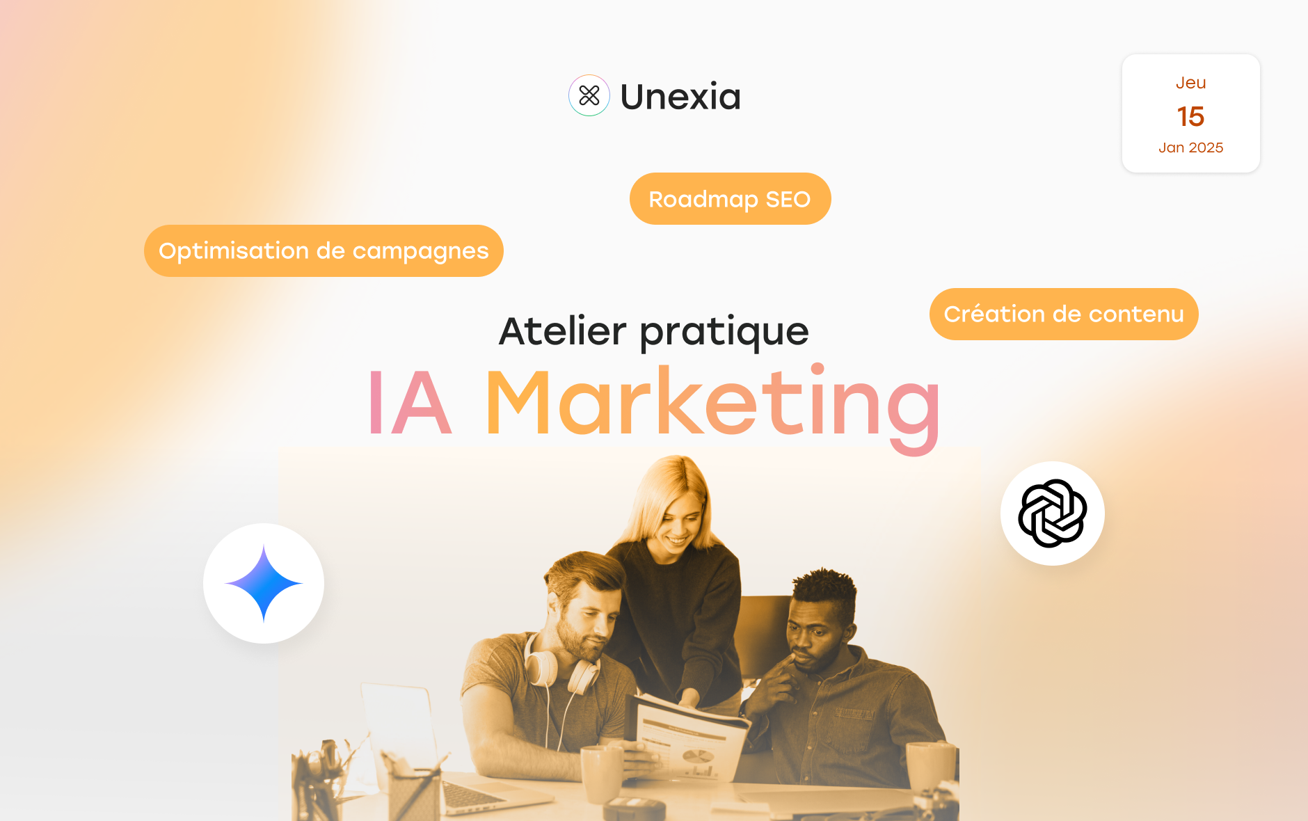 Atelier pratique IA Marketing : comment utiliser l’IA pour tes réseaux, contenus, campagnes et reporting ?