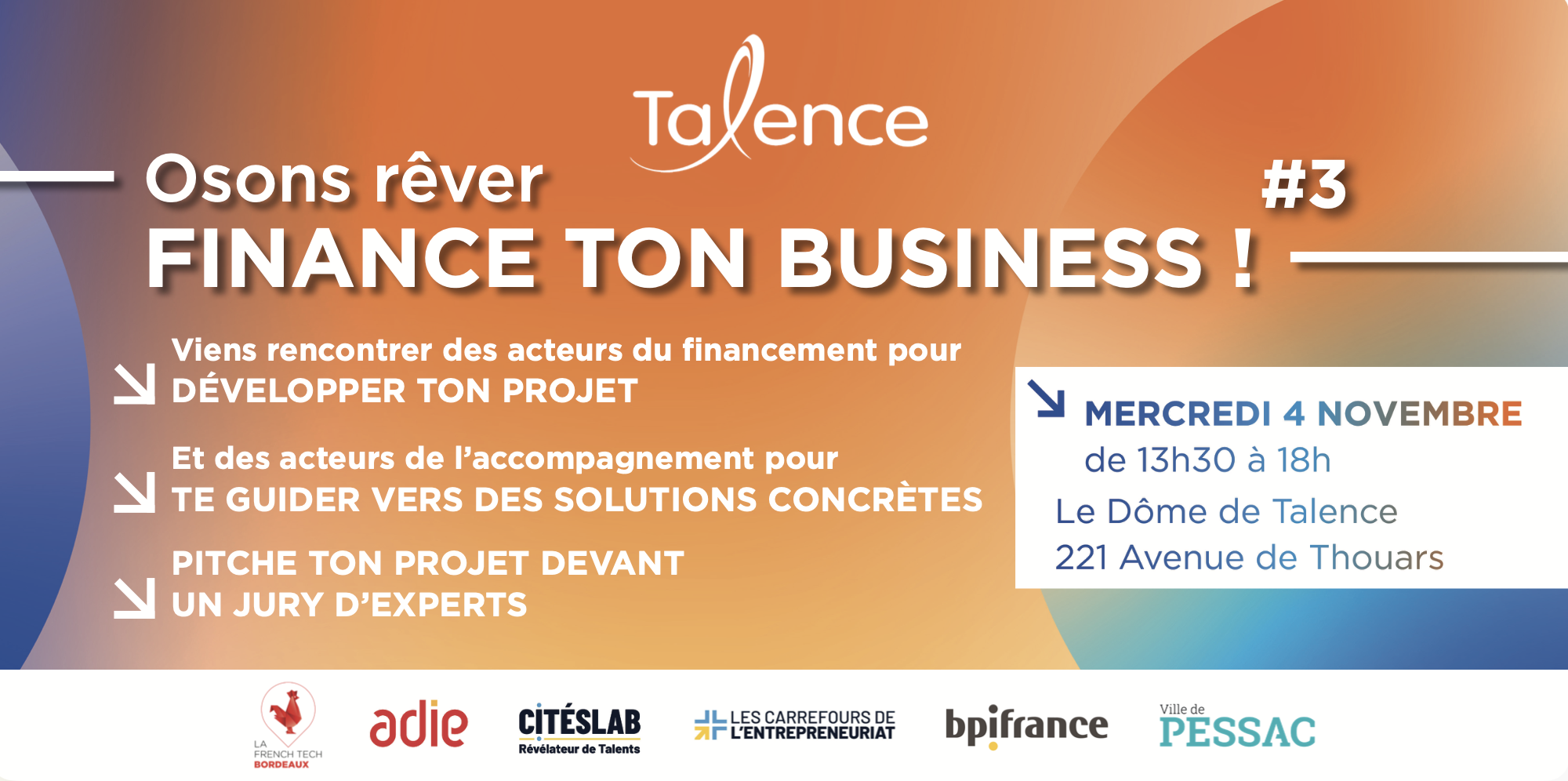 Image de l'évenement Finance Ton Business #3 - Osons Rêver