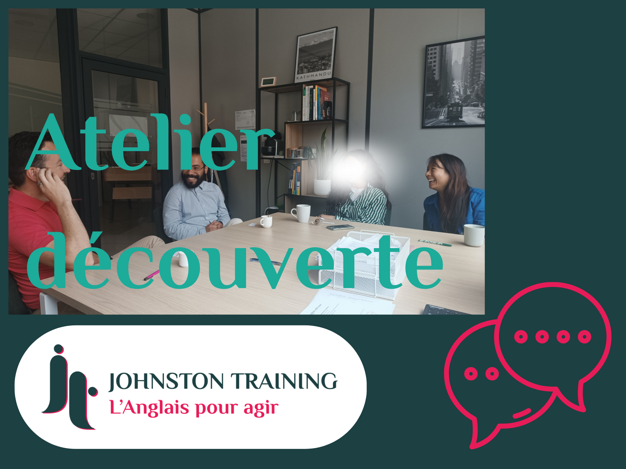 Image de l'évenement Atelier découverte - pratiquer - anglais pro