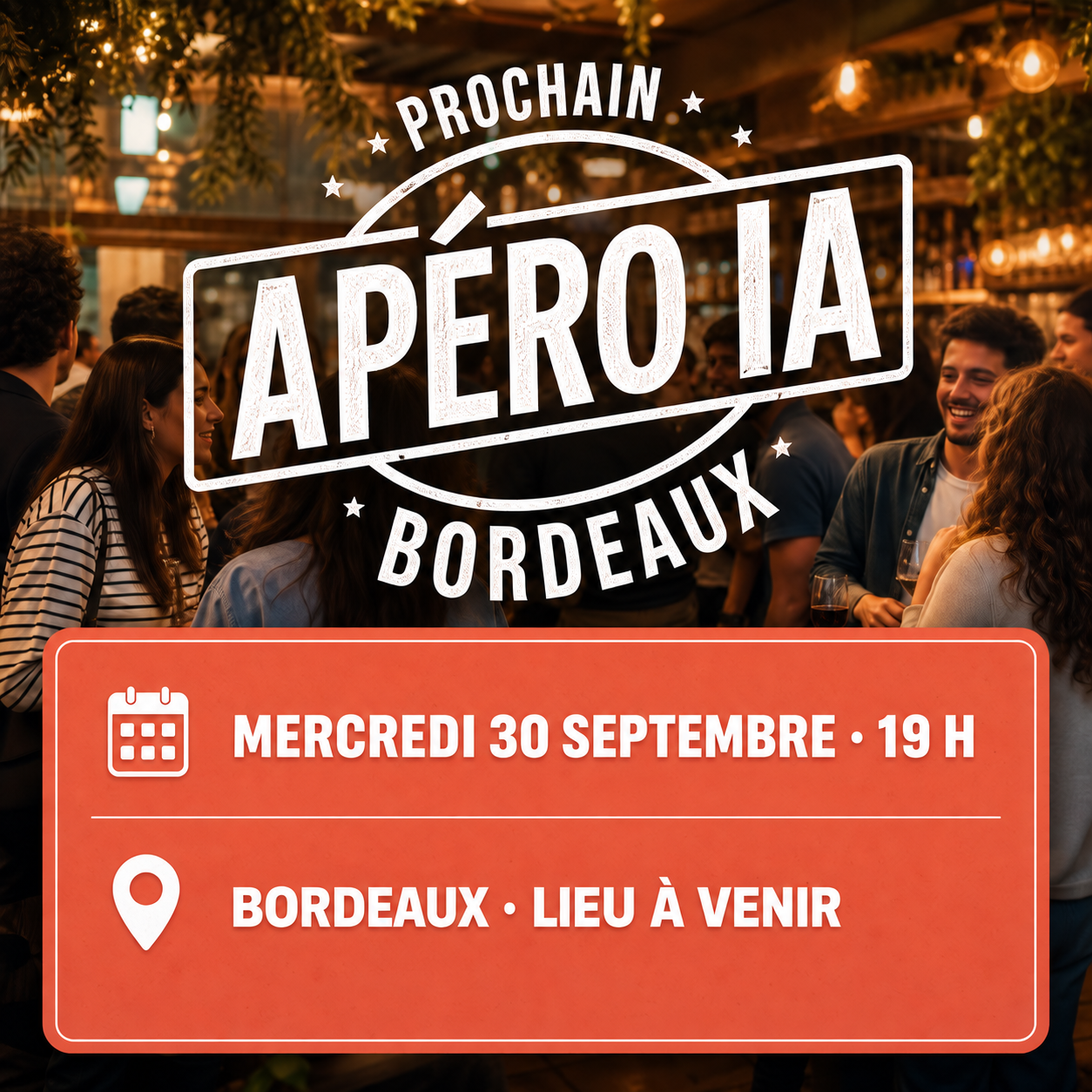 Image de l'évenement Apéro IA Bordeaux